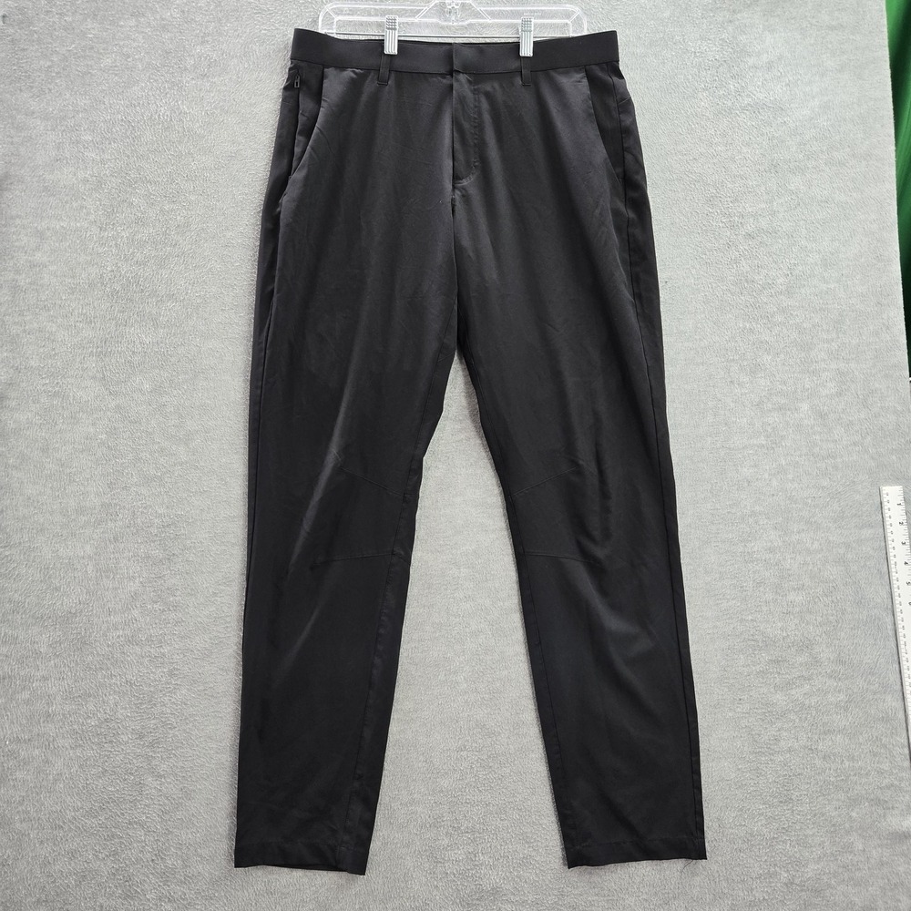 Fabletics Men Activewear Pants‎ 34X34 Black Chino Polyester